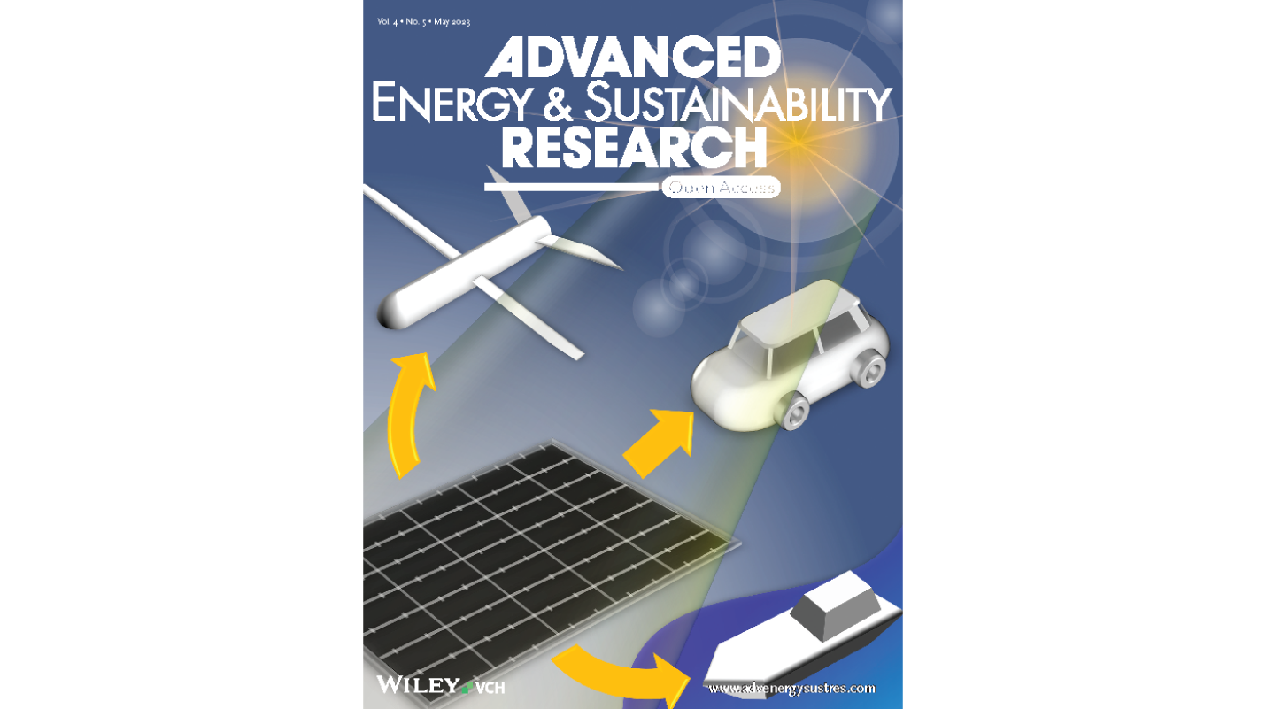 論文が Advanced Energy and Sustainability Research 誌の表紙に選ばれました